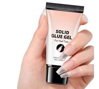 Solid Nail Gel - Strong Clear Acrylic Nail Tips Solid Gel,30ml Sculpting No-Stick Strong Adhesion Adhesive Bonding for Women Girl