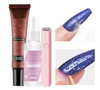 Solid Nail Glue Gel | Multifunctional Press- Nail Tips Glue | Powerful Solid Nail Gel for Press- Nails, Nail Remover Spray for Fake Nails, Strong Adhesive for Manicure &