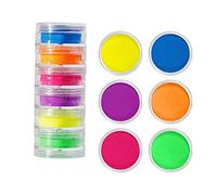 Solid Nail Powder Glitter Pigment High Gloss Fairy Rainbow Pearl Glow Decoration Paint Color (Grey, A)