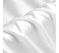 Solid Natural White 100% Pure Silk Charmeuse Fabric by The Metre for Sewing Width 114cm
