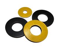 Solid Neoprene Adhesive Backed Rubber Washer - Size 0.5mm Thick - 12mm Inside Diam x 22mm Outside Diam