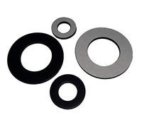 Solid Neoprene Rubber Washer Adhesive Backed Pick Your Own Size - Size; 1mm Thick - 9mm Inside Diameter x 26mm Outside Diameter