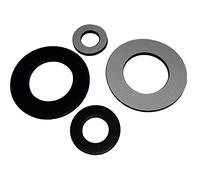 Solid Neoprene Rubber Washer Adhesive Backed Pick Your Own Size - Size; 3mm Thick - 32mm Inside Diameter x 44mm Outside Diameter