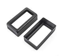 Solid Nickel Humbucker Pickup Rings 2.75x1.5 Inch(Black) | Precise 2.75x1.5 inch size, 69.8mm length, 38mm width, 17mm height, ensures perfect pickup fitment