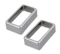 Solid Nickel Humbucker Pickup Rings 2.75x1.5 Inch(Silver) | Precise 2.75x1.5 inch size, 69.8mm length, 38mm width, 17mm height, ensures perfect pickup fitment