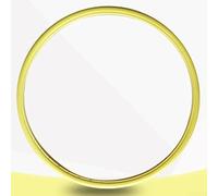 Solid Non-Pneumatic Bicycle Tire for Fixed Gear Bike, 24 x 1-3/8 Inch PU Tire, Puncture-Proof, and Reusable(Yellow)