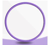 Solid Non-Pneumatic Bicycle Tire for Fixed Gear Bike, 24 x 1-3/8 Inch PU Tire, Puncture-Proof, and Reusable(Purple)