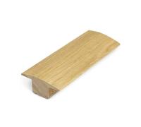 Solid Oak 18mm T Section Door Bar Threshold Moulding Pre Finished or Un Finished 900mm Trim (Pre Finished (Lacquered Oak) 1.8m)
