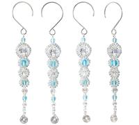 SOLID OAK Beaded Ornament KIT, Shimmer Icicles Makes 4