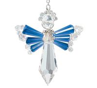 Solid Oak Birthstone Angel Crystal Suncatcher Ornament Kit-September/Sapphire