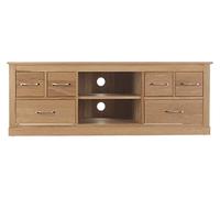 Solid Oak Bookcase Sideboard TV Unit Cupboard Nest Coffee & Dining Table-Monaco