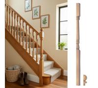 Solid Oak Complete Half Georgian Newel Post 90mm X 44mm X 1500mm Inc Cap Uk Manufactured Traditional Products Ltd
