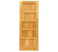 Solid Oak Five Panel Shaker Style Door