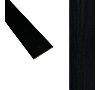 Solid Oak Flat Threshold Transition Door Bar 70mm Wide x 6mm Thick - For Solid, Engineered & Laminate Flooring. 0.9m, 1.1.0m, 1.8m or 2.7m Lengths. (Black Oak, 1.10m)