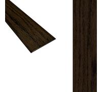 Solid Oak Flat Threshold Transition Door Bar 70mm Wide x 6mm Thick - For Solid, Engineered & Laminate Flooring. 0.9m, 1.1.0m, 1.8m or 2.7m Lengths. (Dark Brown Oak, 1.10m)
