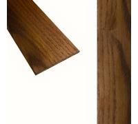 Solid Oak Flat Threshold Transition Door Bar 70mm Wide x 6mm Thick - For Solid, Engineered & Laminate Flooring. 0.9m, 1.1.0m, 1.8m or 2.7m Lengths. (Light Brown Walnut Stained Oak, 2.7m)