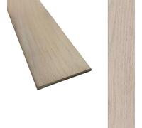 Solid Oak Flat Threshold Transition Door Bar 70mm Wide x 6mm Thick - For Solid, Engineered & Laminate Flooring. 0.9m, 1.1.0m, 1.8m or 2.7m Lengths. (Off White Oak, 1.10m)