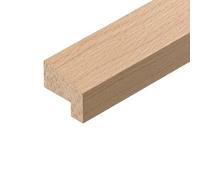 Solid Oak Glazing Bead Hockey Stick FD30 Fire Check Vision Glass Ledge Beading (6, 59.5cm)