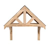 Solid Oak Porch Kit Door Canopy Shelter 2 Sizes Wall Mounted Up Down Lights