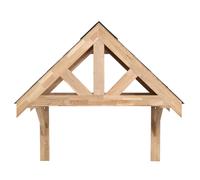 Solid Oak Porch Kit Door Canopy Shelter 2 Sizes Wall Mounted Up Down Lights