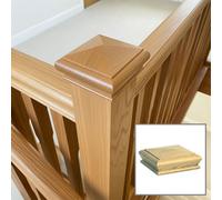 Solid Oak Pyramid Cap Suits 90mm Newel Post (L)115mm (W)115mm Uk Manufactured Traditional Products Ltd