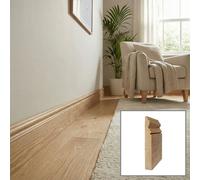 Solid Oak Skirting Boards 2.4M Sk1 95mm - Pack Of 3 Uk Manufactured Traditional Products Ltd