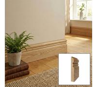Solid Oak Skirting Boards 2.4M Sk6 95mm - Pack Of 3 Uk Manufactured Traditional Products Ltd