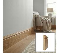 Solid Oak Skirting Boards 3.0M Sk4 95mm - Pack Of 3 Uk Manufactured Traditional Products Ltd