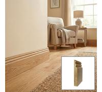 Solid Oak Skirting Boards 3.0M Sk7 125mm - Pack Of 3 Uk Manufactured Traditional Products Ltd