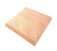 Solid Oak Square Base 150 x 150 x 20 mm / 6 x 6 x ¾ inch