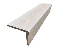 Solid Oak Staircase Cladding Kit Treat & Riser Lip Bullnose 10 Pack (L) 1000mm X (W) 255mm X (T) 20mm Riser (L) 1000mm X (W) 170M