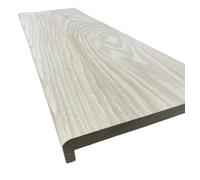 Solid Oak Staircase Cladding Treat With Lip Bullnose (L) 1000mm X (W) 255mm X (T) 20mm