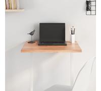 Solid Oak Tabletop Light Brown 60x60x2cm Square Wooden Replacement Panel Top DIY