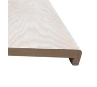 Solid Oak Wood Boards Window sill with Lip bulnose (L) 900mm x (W) 150mm x (T) 22mm