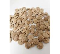 Solid Oak Wood Screw Cover CAPS - Press FIT PZ2 POZI TORX (100)