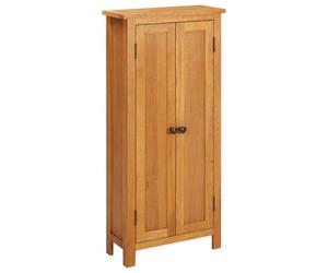 Solid Oak Wood Storage Cabinet Display Stand Bookcase Locker 110/120cm vidaXL