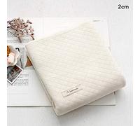 Solid Organic Quilted Cotton Knit Single Fabric by The Yard 160cm Wide MR Vanilla (2cm Quilted)