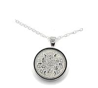 Solid Pendant 1936 Lucky Sixpence 90th Birthday plus a Sterling Silver 18in Chain SLV