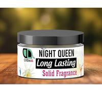 Solid Perfume Balm | Long-Lasting Fresh Fragrance Portable Pocket Solid Balm Perfume Natural Fragrance Perfume for Daily Life Dating Travel (10 Gram) (Night Queen)
