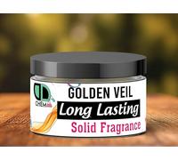 Solid Perfume Balm | Long-Lasting Fresh Fragrance Portable Pocket Solid Balm Perfume Natural Fragrance Perfume for Daily Life Dating Travel (20 Gram) (Golden Veil)