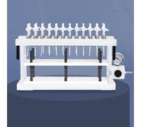 Solid Phase Extraction Device, 24 Position Sample Analysis Apparatus with Independent Channels, Pressure Gauge, Adjustable Test Tube Height, Safe for Labs