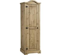 Solid Pine 1 Door Single Wardrobe - Corona - Seconique