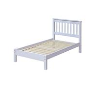Core Products Corona Single White Bed Frame - Wilko