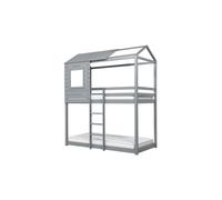 Solid Pine Bunk Beds Grey Birlea Adventure 3FT Single Bed Wood Frame