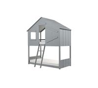 Solid Wood Bunk Beds Birlea Safari 3FT Single Bed Pine Frame Birlea Grey Single
