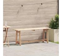 Solid Pine Garden Bench 119cm Outdoor Patio Seat Wooden Park Bench Brown