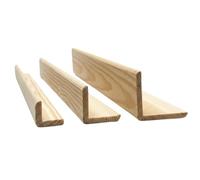 Solid Pine Internal Corner Moulding Angle Trim 120cmX40mmx40mm, Wooden Internal Angle Beading, Unfinished Softwood Corner Trim for Wall Panels, Furniture, Skirting & DIY Joinery - Pack of 5