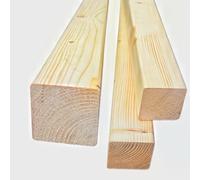 Solid Pine Timber Beam - Smooth Planed 70mm x 70mm with Rounded Corners - Planed Pine Wood for DIY, Furniture, Fencing, Garden, and Carpentry Projects (4, 60cm)