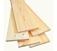 Solid Pine Timber Boards - Smooth Planed Square Edge Wood Planks, 18mm Thick x 190mm Wide, 45 - 140cm Length - Pine Wood for DIY, Fencing, Carpentry, Shelving,and Craft Projects (10, 1400mm)