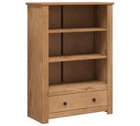 Solid Pine Wood Bookcase Panama Range Bookshelf Highboard Multi Colours vidaXL